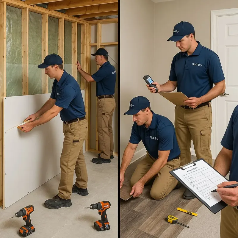 Repairs and Reconstruction process in Hooverson Heights, WV